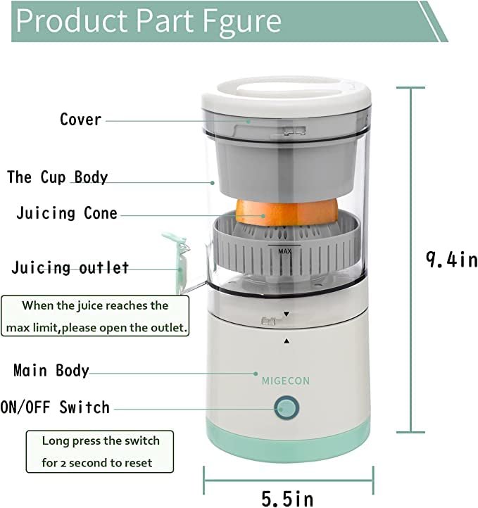 Wireless Electric Citrus Juicer