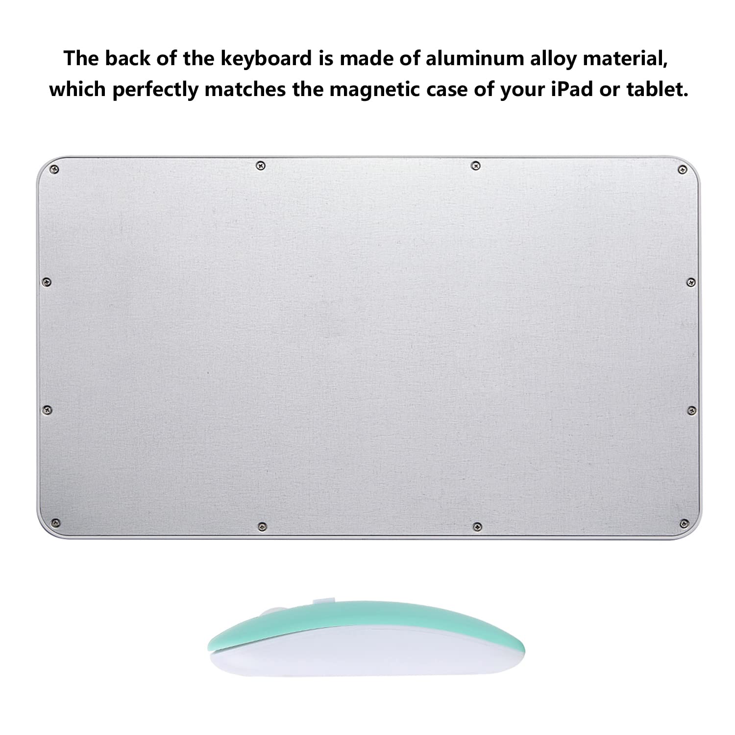 Rechargeable Wireless Bluetooth Keyboard and Mouse Combo, Compact Ultra-Thin Sleek Design