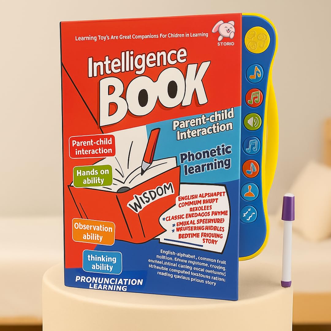 Intelligence Study Book with Sound Learning and LCD Writing Pad Combo