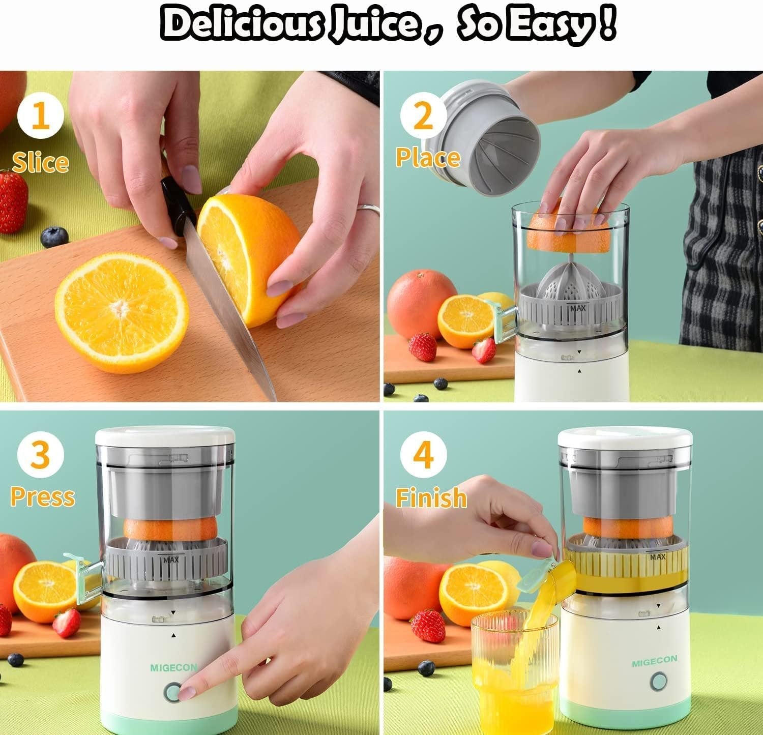 Wireless Electric Citrus Juicer