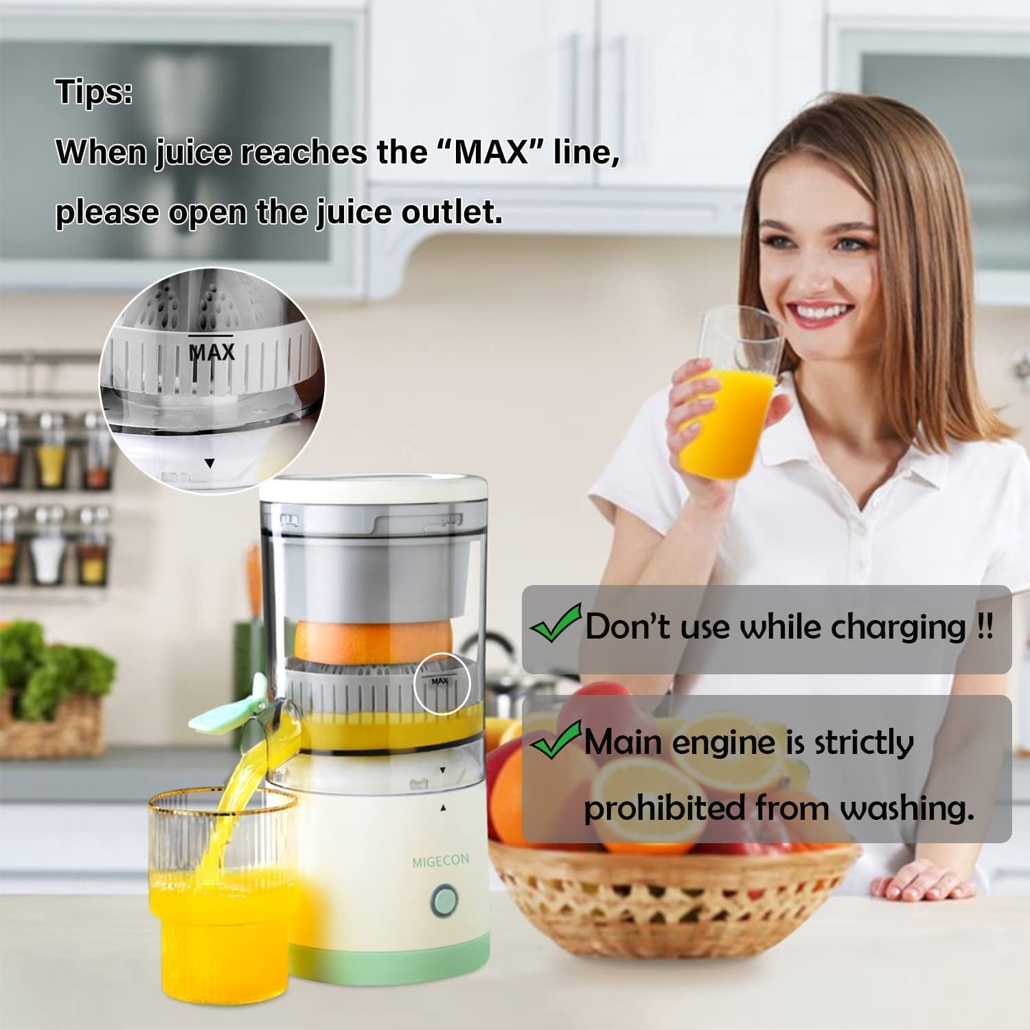 Wireless Electric Citrus Juicer