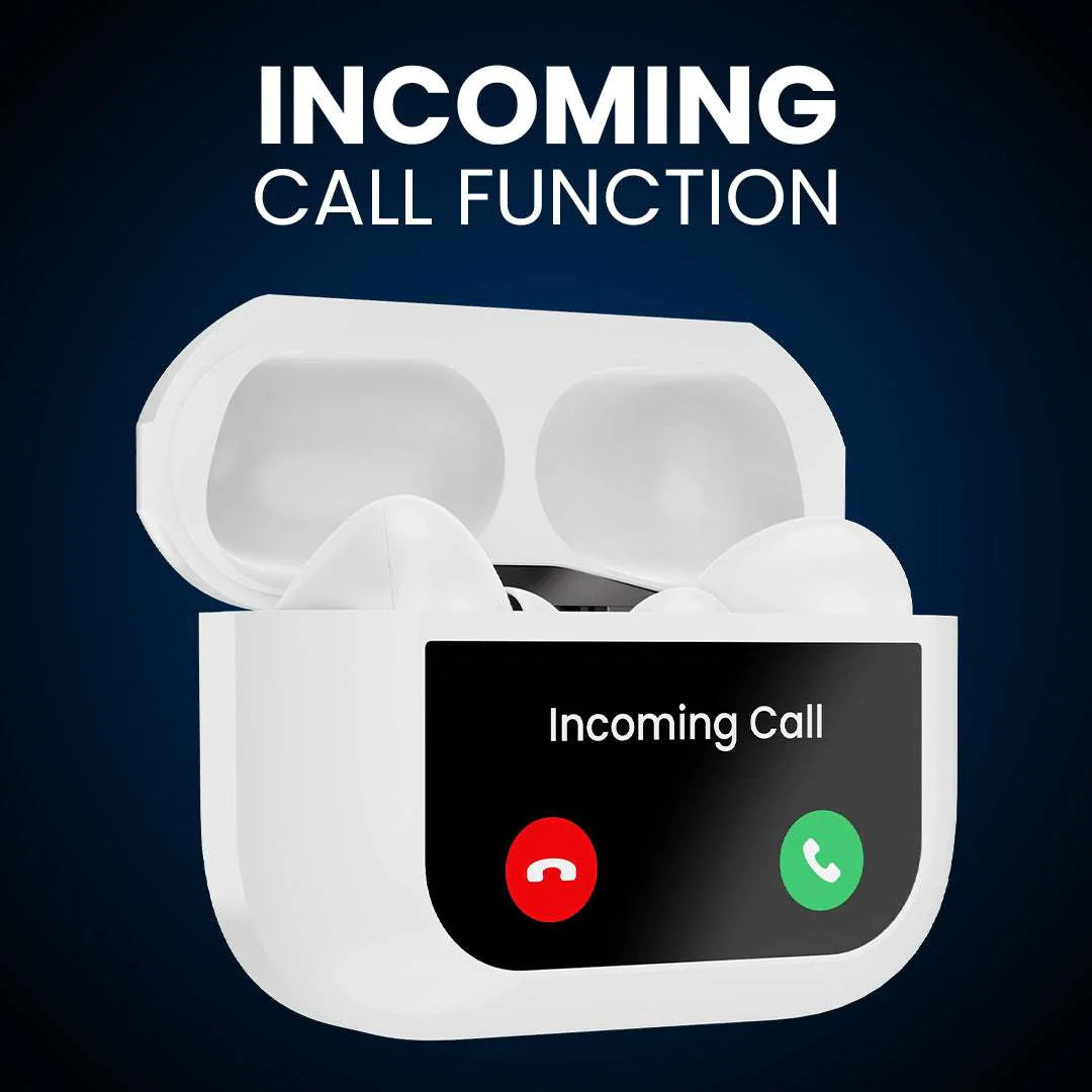 Earbuds with Touch Display Control and Active Noise Cancellation