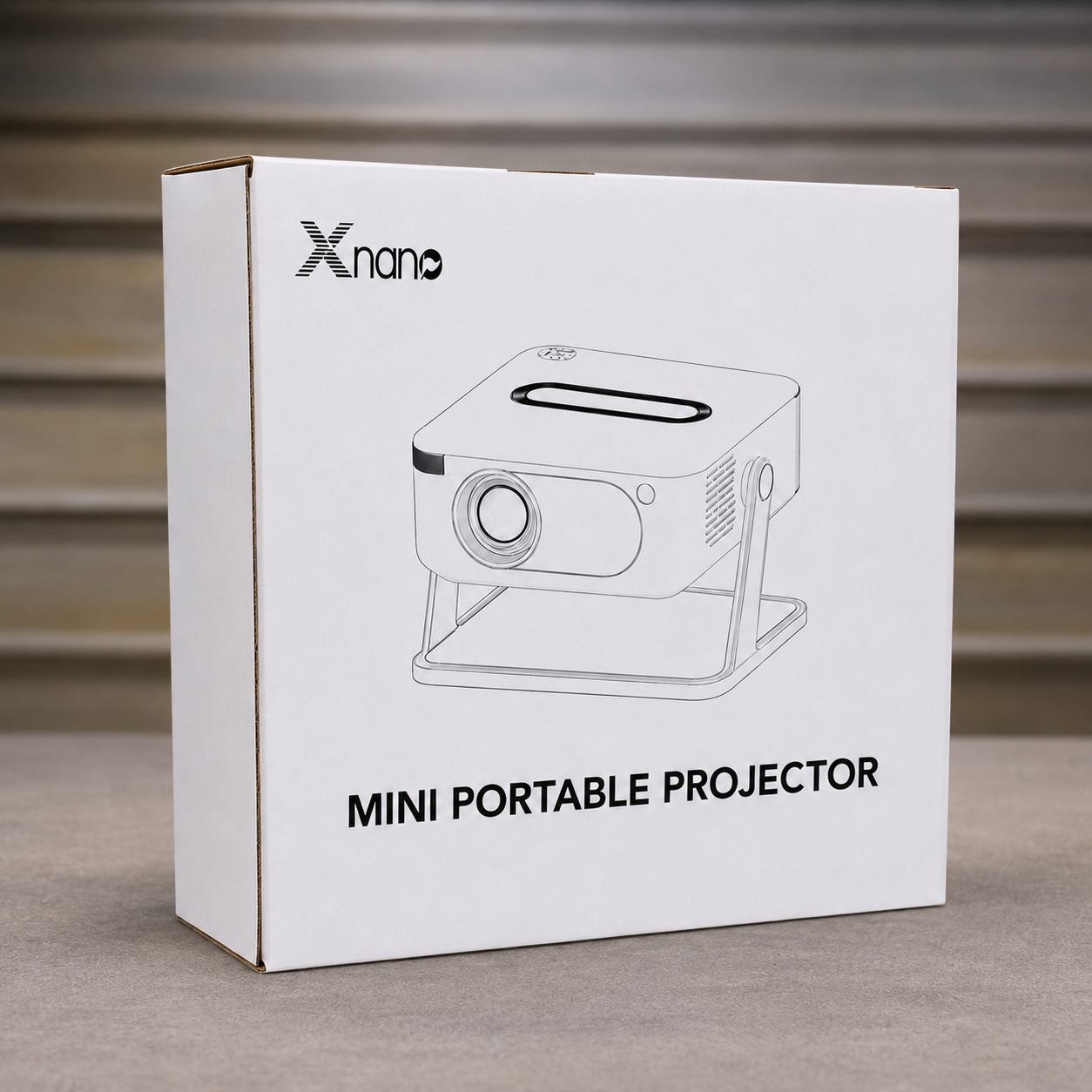 Xnano Premium Smart Projector 6 Months Warranty | 200 Inch Display | Auto Keystone | Screen Cast