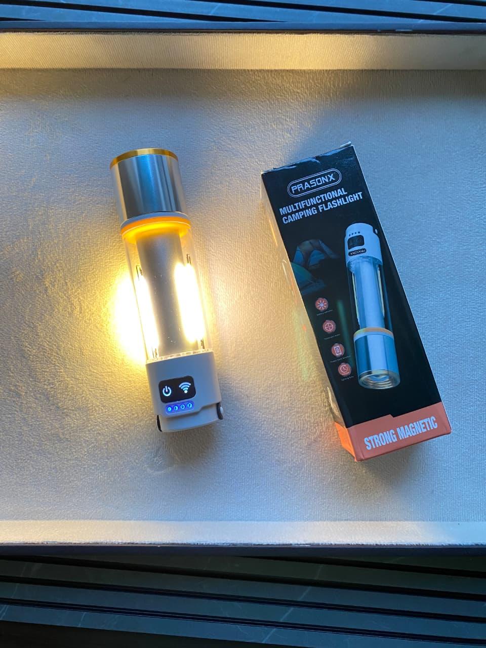 Multi-Function Rechargeable Flash Light with SOS Mode & Power Bank