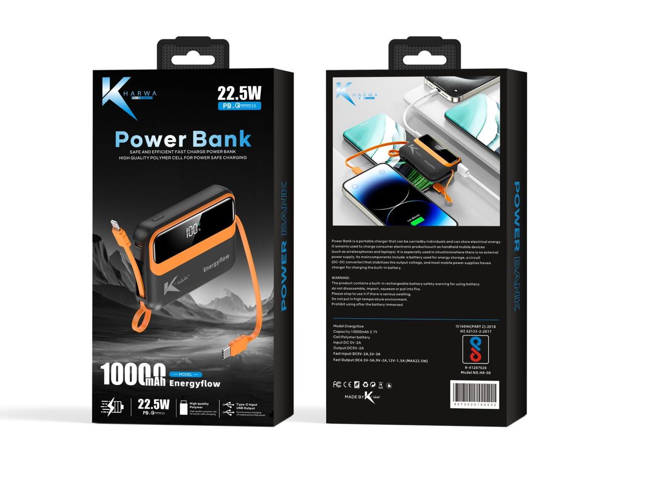 22.5w Fast Charging Support Power Bank (6 Months Warranty)