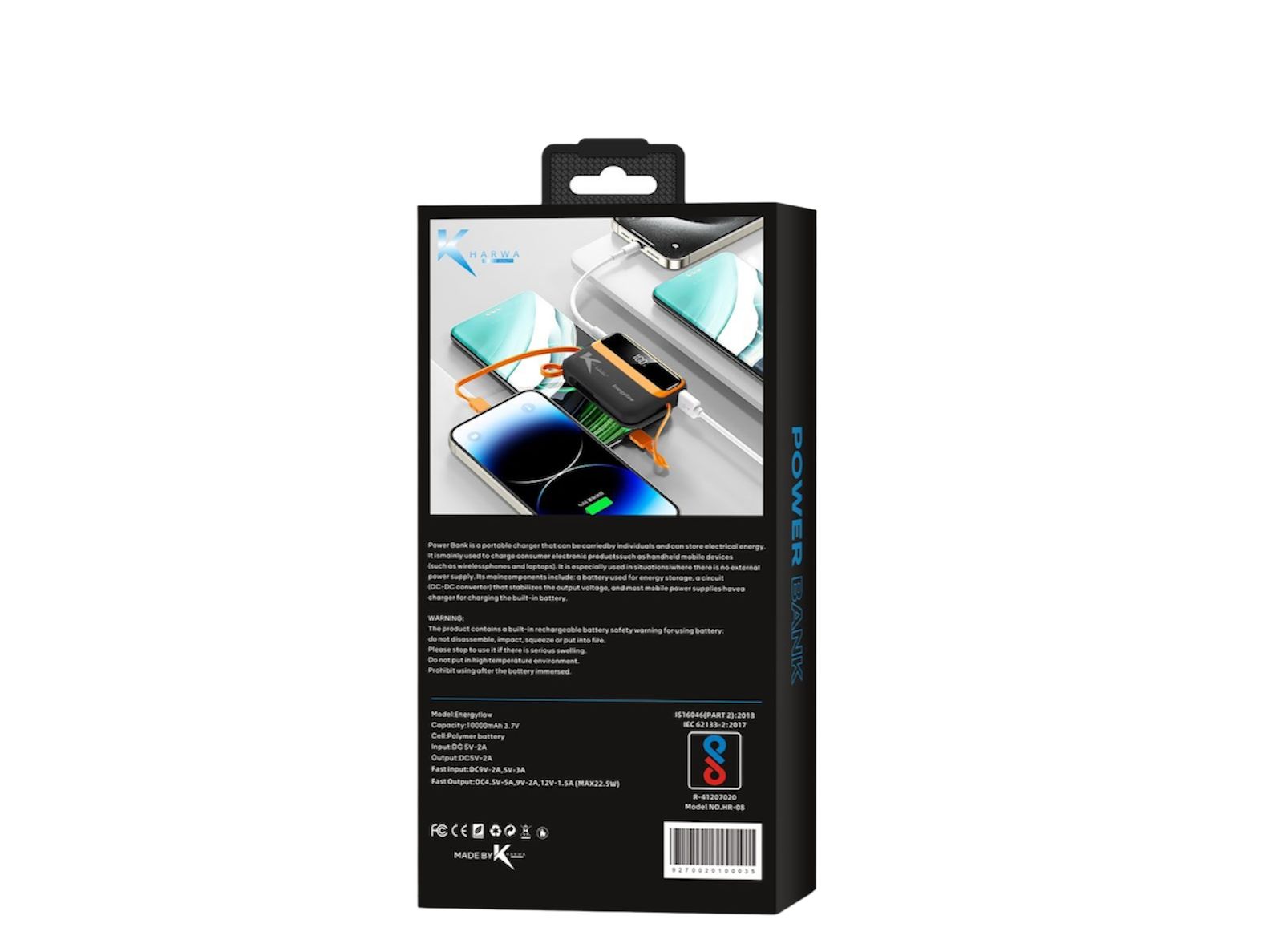 22.5w Fast Charging Support Power Bank (6 Months Warranty)