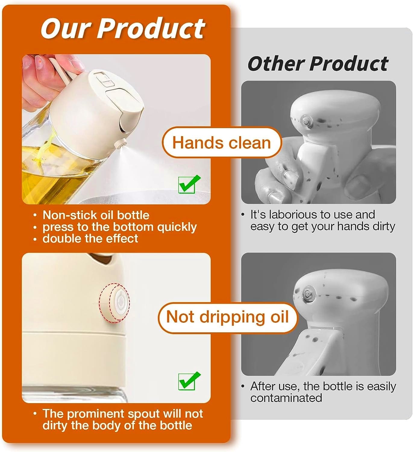 2-in-1 Oil Dispenser and Sprayer